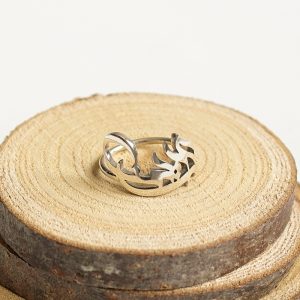 bague prénom écriture arabe en argent