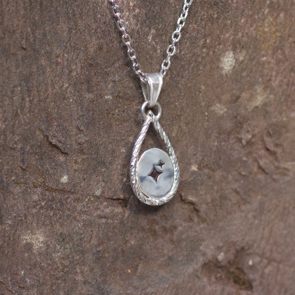 Pendentif pierre de soleil argent – Image 5