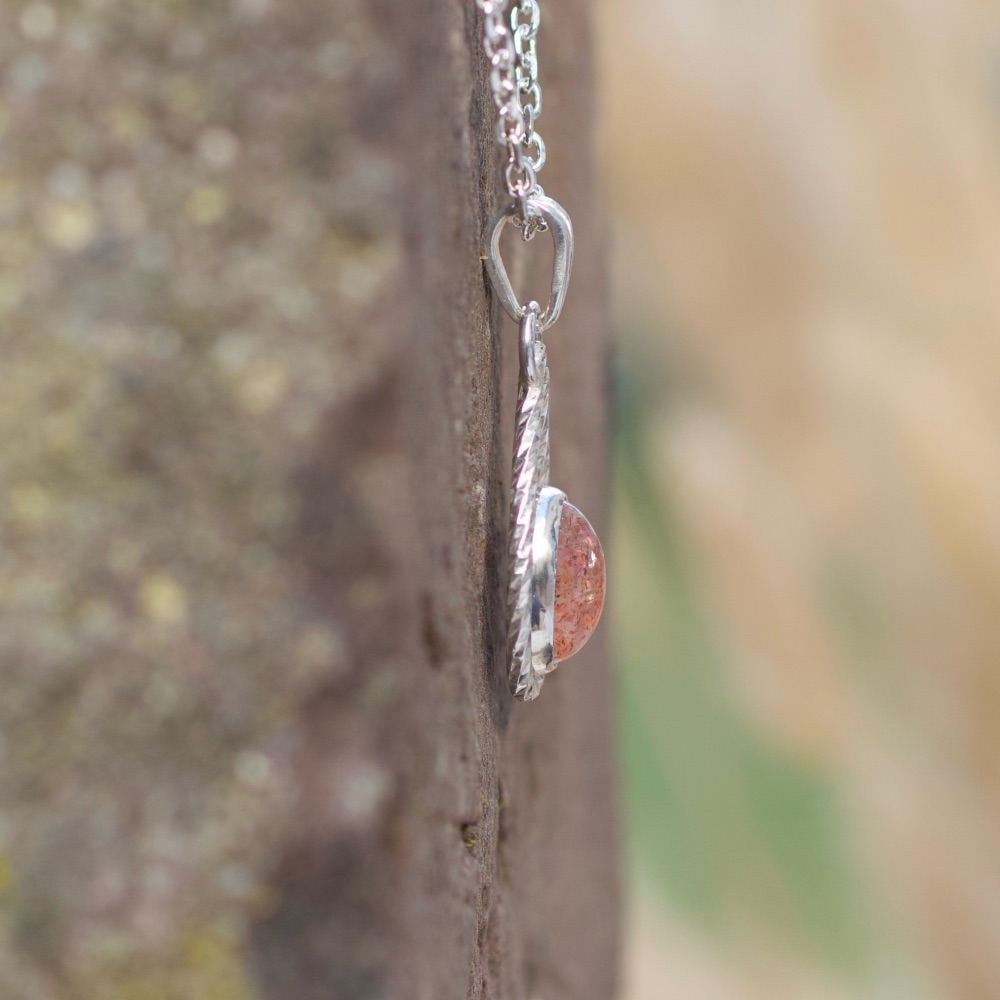 Pendentif pierre de soleil argent – Image 4
