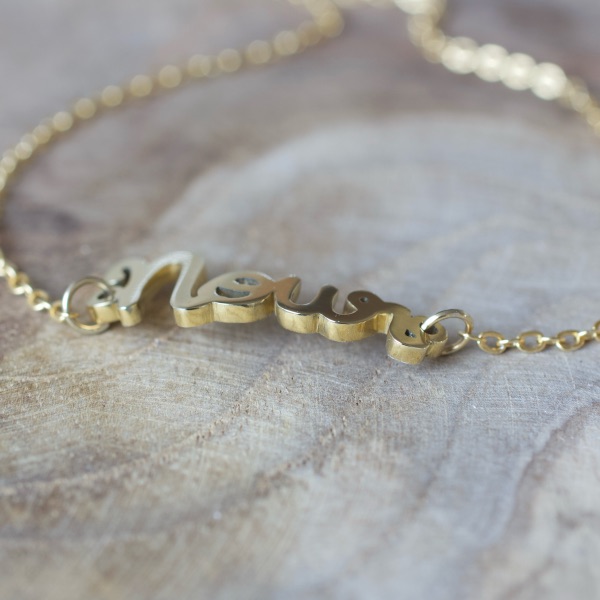 Bracelet prénom or 750 – Image 3