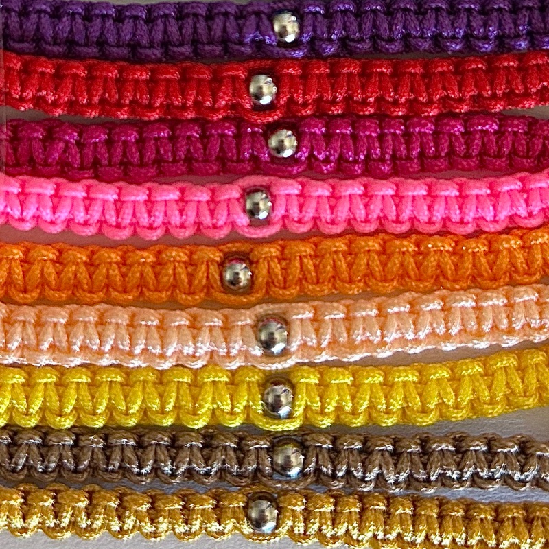 Bracelet personnalisé macramé argent (Leezie X G-Créaline) – Image 5