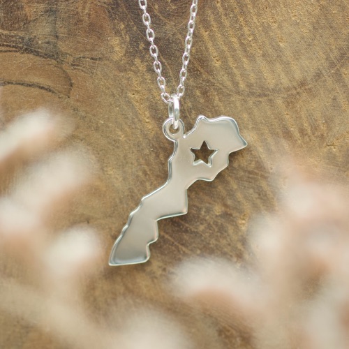 pendentif argent Maroc étoile bijou sur mesure