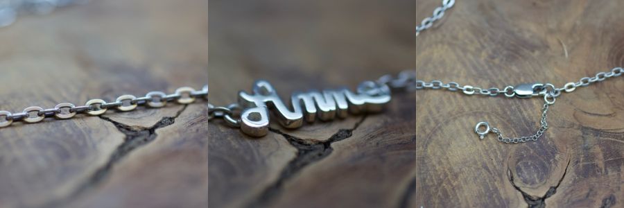 collier prénom personnalisé en argent
