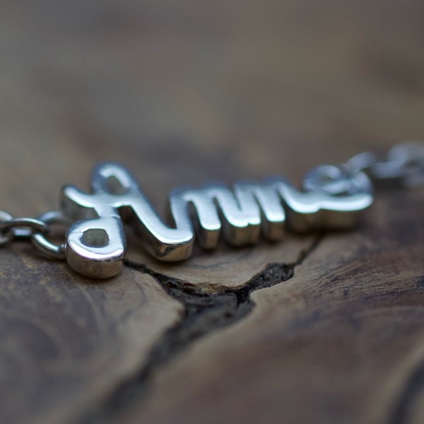 collier personnalisé prénom en argent