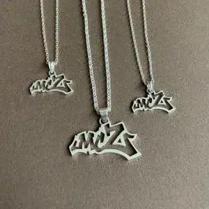 collier personnalisé hip hop argent